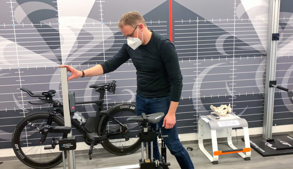 Bike-Fitting Dateneingabe Dresel Einstellung Anpassung System